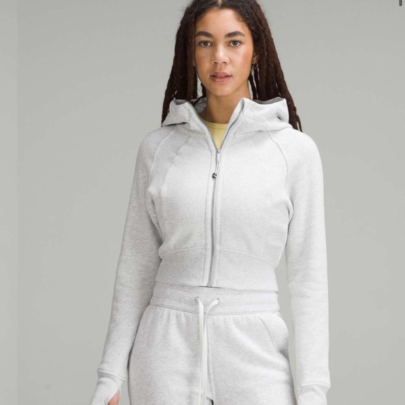 New Lululemon scuba full-zip Cropped Hoodie  size 8 - Picture 1 of 7
